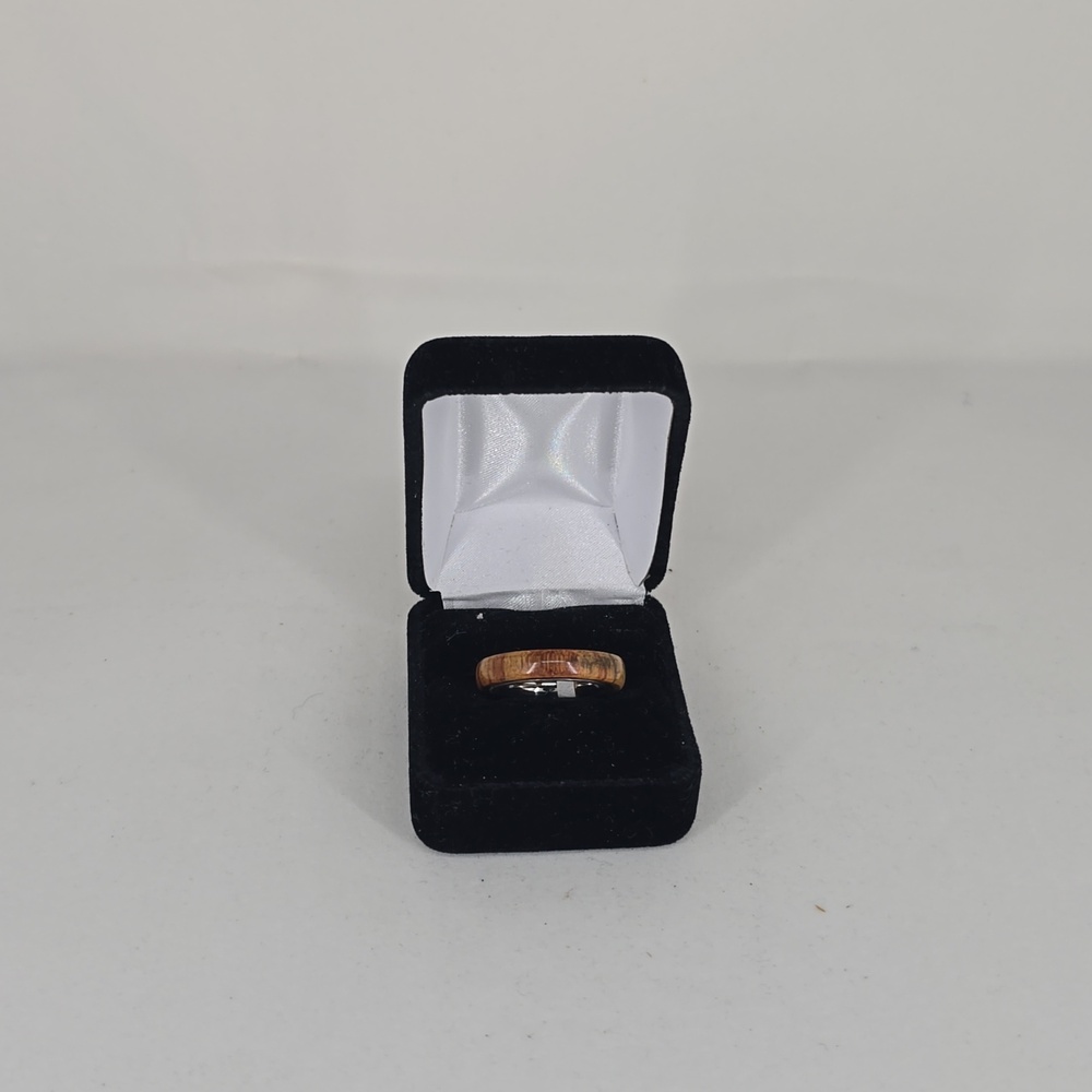 Titanium Core Tamarind Wood Ring